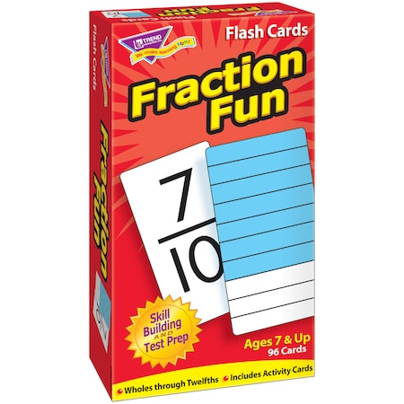 Trend Enterprises Fraction Fun Skill Drill Flash Cards T53109